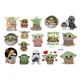 thumbnail image 2 of Tatuajes temporales de Anime Baby Yoda para niños, decoraciones de fiesta de cumpleaños, juguetes para niños y niñas, pegatinas lindas de Baby Yoda, 2 of 4