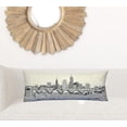 thumbnail image 6 of 35" White Cleveland Daylight Skyline Lumbar Decorative Pillow, 6 of 6