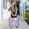 thumbnail image 5 of 3 Ring Zipper Binder with Shoulder Strap Waterproof Trapper Keeper 2 Inch D-Ring 500 Sheets Capacity Abstract Flowers and Butterflies, 5 of 8