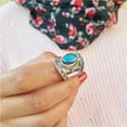 thumbnail image 3 of HOOUN Boho Vintage Women 925 Silver Cubic Zircon Rings Wedding Ring Jewelry Size 6-10-8-Style 2, 3 of 7