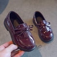 thumbnail image 1 of hengsof Filles Formelles Shoes Princess Ballerines Nœud Talons Bas Princess Shoes Chaussures en Cuir de Printemps et d'Été Uniforme Scolaire Shoes Princess Chaussures de Performance, 1 of 8
