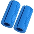 thumbnail image 1 of par de empuñaduras de barra gruesas antideslizantes para gimnasio, empuñaduras de barra de pesas para levantamiento de pesas, ejercicio físico para constructor muscular, azul, 1 of 14