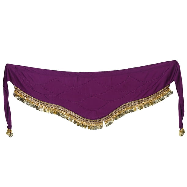 Cinturón De Danza Del Vientre Para Mujer, Bufanda De Cadera Para Danza Del Vientre, Cinturón De Falda De Baile Con Borla De Moneda Artificial, Disfraz De Danza Del Vientre Para