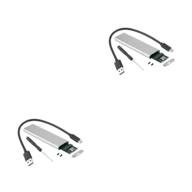 Caja de disco duro Injueey 22x3 0/42/60/80 portátil USB a M.2 NGFF SSD de aleación de Aluminio