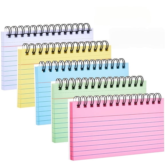 5PCS Tearable Spiral Notebook Features Sturdy Ideal for Note-Taking