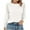 White, variant on hotojiny Women Fashion Lightweight Shirts Long Sleeve Loose Tunic Tops Crew Neck Casual Tee Shirt Fall Outfits Clothes