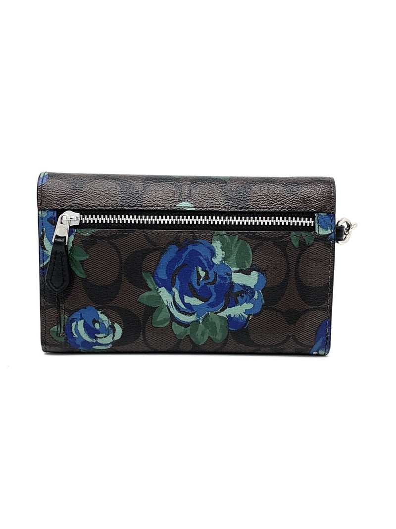 Coach Floral Print Wristlet Phone Wallet In Signature Canvas (BROWN BLACK/MULTI/SILVER) - Walmart.com Coach Floral Print Wristlet Phone Wallet In Signature Canvas (BROWN BLACK/MULTI/SILVER) - Walmart.com