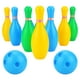 thumbnail image 1 of GOOHOCHY Juego de 12 bolas de bolos para niños, divertidas bolas, juguetes interactivos para niños y padres, juguetes deportivos para niños (18 cm, 10 bolas y 2 bolas), 1 of 7