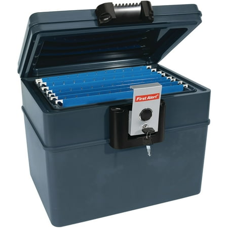 First Alert 2037F 0.62 Cu.Ft. Water and Fire Protector File Chest with Key Lock