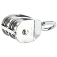 thumbnail image 2 of 2 Pack Double Pulley Block in 304 Stainless Steel Crane Swivel Hook Double Pulley Roller Loading (M32), 2 of 4