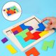thumbnail image 5 of Rompecabezas de con forma de Tangram, juguetes Montessori, juguetes para , Tangram, juguete educativo Montessori Baoblaze Rompecabezas de Tangram, 5 of 8