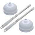 thumbnail image 1 of Toilet Plunger 2Pcs Bathroom Cleaning Tool for Bathtubs and Showers, 1 of 4