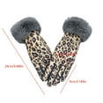 thumbnail image 3 of Fashionable Leopard Print Touchscreen Winter Gloves for Women Warm Lined Cold Weather Accessory Size:One Size, 3 of 4