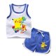 thumbnail image 3 of Camiseta de algodón de Pikachu para niñas y pantalones cortos, conjunto de 2 uds. De ropa de dibujos animados de Pokémon para niños, traje deportivo de la Patrulla Canina para verano, 3 of 5