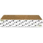 Best Pet Supplies Corrugated Reversible Cardboard Cat Scratcher, Lounger, and Fun Interactive Scratching Boards, Claw Safe, Durable, Natural Recycled Materials, Supports Active Play