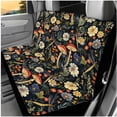 thumbnail image 3 of Pzuqiu 14Pcs Automobile Interior Sets Front Rear Seat Covers for Cars Steering Wheel Seat Strap Pads Armrest Pad Headrest Covers Coasters Keychain Fit Most SUV Van Sedan Truck Retro Mushroom, 3 of 7