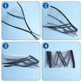 thumbnail image 6 of 6Pcs Rain Hat, Reusable Clear Waterproof Rain Caps for Women and Men(White Edge), 6 of 7