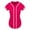 C751 Hot Pink, variant on Gbsyewxs Shirts For Women Crew Neck Short Sleeve Patchwork Baseball Soft Summer Womens T Shirt Black
