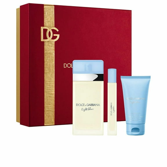 Set de regalo Dolce&Gabbana Eau de Toilette azul claro de 3 piezas