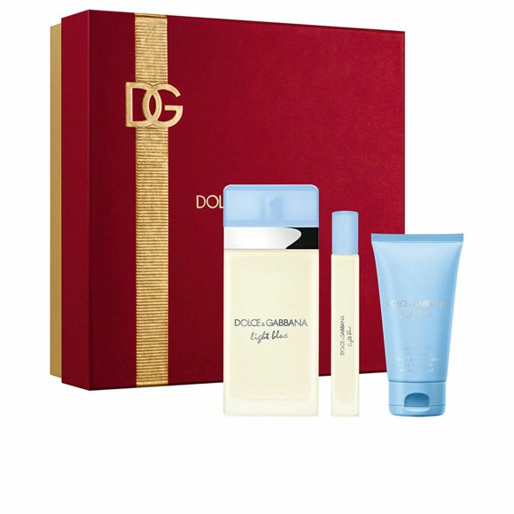 Set de regalo Dolce&Gabbana Eau de Toilette azul claro de 3 piezas