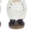 thumbnail image 4 of 10"H, 5"W White Polystone Chef Sculpture, by DecMode (3 Count), 4 of 9