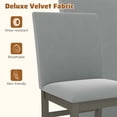 thumbnail image 5 of Giantex Upholstered Dining Chairs Set of 2, Kitchen Armless Accent Chairs, 5 of 6