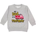 thumbnail image 2 of Inktastic My Dad is a Firefighter with Fire Truck Toddler Sweatshirt, 2 of 4