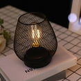 thumbnail image 4 of Vikakiooze Easter Decorations, Metal LED Lantern Battery Powered, Cordless Light With LED Edsion Style Bulb. Great For Weddings, Parties, Patio, Events For Indoors, 4 of 7