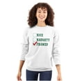 thumbnail image 3 of Xmas Naughty Nice Framed Checklist Unisex Plus Size Sweatshirt Brisco Brands 5X, 3 of 6
