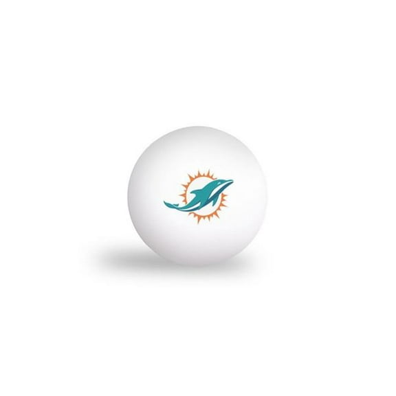 Wraft 652485389 Miami Dolphins Ping Pong Balls - Pack of 6