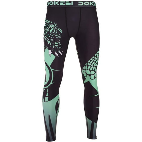 Dokebi Jungle BJJ Grappling Spats - Large - Green
