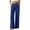 Dark Blue, variant on Women's Solid Color Elastic Waist Dress Pants, Straight Leg Business Trousers with Patch Pockets and Single Button Closure, Casual Work Pants for Daily Office Wear Pink S
