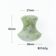 thumbnail image 2 of Pisexur Belleza Maquillaje Herramienta Gua Sha con forma de hongo, hecha de cuarzo rosa, rodillo ergonómico para masaje facial y corporal, portátil, para reducir arrugas, cpara mujeres y hombres, 2 of 2