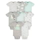 thumbnail image 1 of Conjunto de 8 bodies de manga corta Gerber para bebé, unisex, tallas desde recién nacido hasta 12 meses, 1 of 8