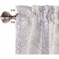 thumbnail image 5 of Kitchen Curtains Set, Purple Botanical Kitchen Curtains and Valances Set, Farmhouse Spring Summer Branch Rod Pocket Tier Curtains 36 Inch Length for Cafe/Bedroom Windows, 5 of 6