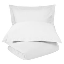 Superior Tierney Cotton Percale Duvet Cover Set, King/California King, White