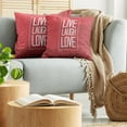 thumbnail image 5 of Ambesonne Saying Throw Pillow Cover 2 Pack, Motivation Boost, 18", Pale Grey Vermilion, 5 of 7
