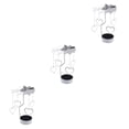 thumbnail image 4 of Matsuzay Spinning Metal Carrusel Tea Light Candle Holder Stand Light Decoración Navidad Encanto de amor 3piezas Matsuzay CBP016626, 4 of 6