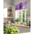 thumbnail image 6 of Purple Paint Window Valance Curtain Abstract Art Graffiti Rod Pocket Short Curtain for Living Room, Bedroom & Kitchen Window Decor 42x18in, 6 of 8