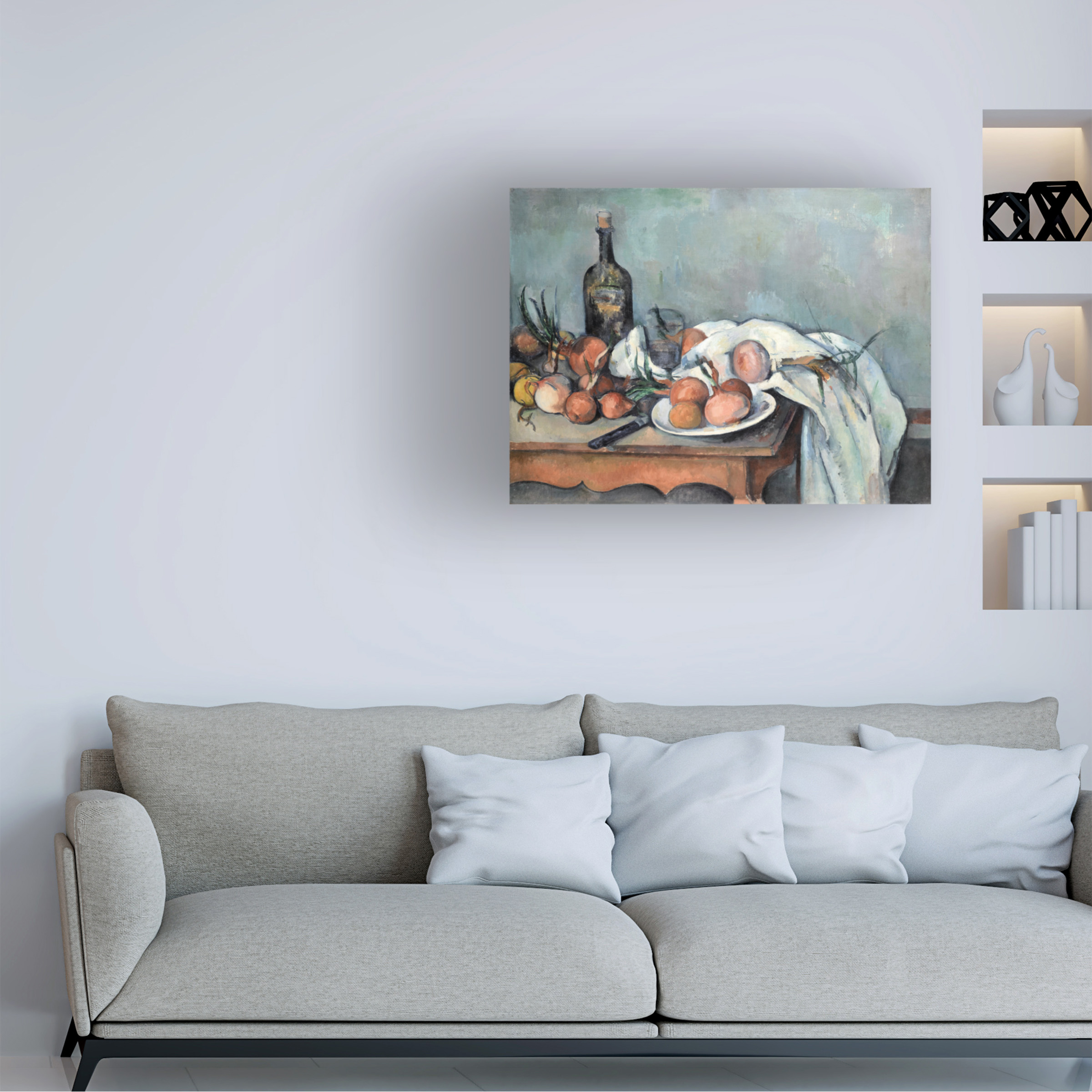 Cezanne 'Still Life With Onions' Canvas Art