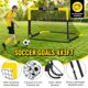 thumbnail image 3 of Set de portería de fútbol BORNEW para niños de 4x3 pies con balón y blancos de tiro, 3 of 8