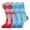 A, variant on 2 Pair Merino Wool Ski Socks Kids, Knee-high Warm Thermal Snowboard Skating Socks for Boys Girls Toddler