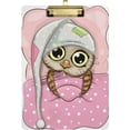 thumbnail image 1 of FMSHPON Cute Owl Clipboard Hardboard Wood Nursing Clip Board and Pull for Standard A4 Letter 13x9 inches, 1 of 7