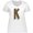 AA-White, variant on Leopard Print Letter K Women's Plus Size T-Shirt