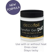 iCraft Deco Foil Transfer Gel Duo 4oz, 2 way use: heat or no heat, permanent acid free