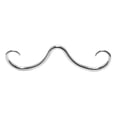 thumbnail image 3 of Anillos de nariz Strade Fareast Limited con bigote único para bodas fiestas aniversarios Color acero, 3 of 8