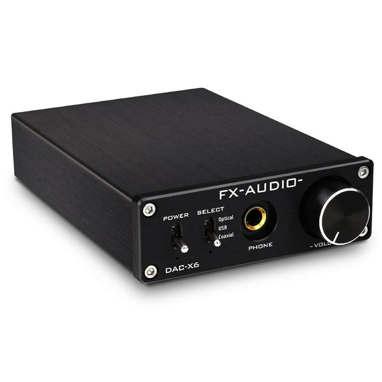 NEW FX-AUDIO DAC-X6 MINI HiFi 2.0 Digital Audio Decoder DAC Input  USB/Coaxial/Optical Output RCA/ Amplifier 24Bit/96KHz DC12V