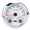White/Silver, variant on BIMZUC 85mm 3-in-1 Marine Speedometer Fuel Level Gauge 8-16V Voltmeter 7000 RPM Tachometer with 7 Color Auto-Cycling Backlight for Truck Car Boat RV, White Face Silver