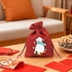 thumbnail image 4 of Bolsas de regalo navideñas de lino | Bolsita navideña con dibujos animados para manzanas y dulces, 4 of 7