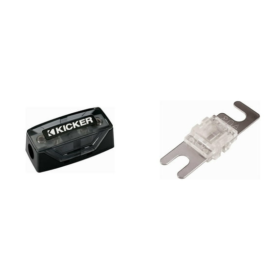 Kicker 80 Amp AFS Fuse and Fuse Holder Bundle - 46FHS & 46AFS80